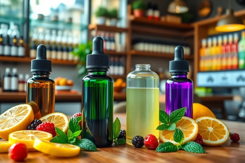 Erleben Sie die Vielfalt der liquid Geschmäcker mit frischen Früchten und stilvollen Flaschen.