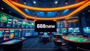 Interactive interface of 888new showcasing diverse gaming options and dynamic user experience.