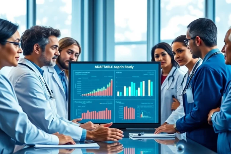 Healthcare professionals engaged in the ADAPTABLE Aspirin Study research insights.