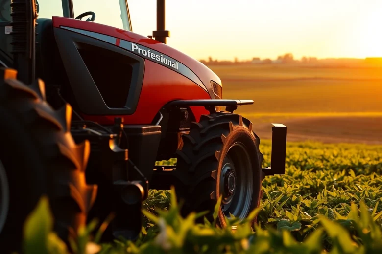 AF88 tractor showcasing its robust design in a vibrant agricultural field.
