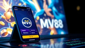 Experience the future of online gaming with MV88 - vibrant interface, seamless app.