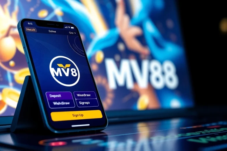 Experience the future of online gaming with MV88 - vibrant interface, seamless app.