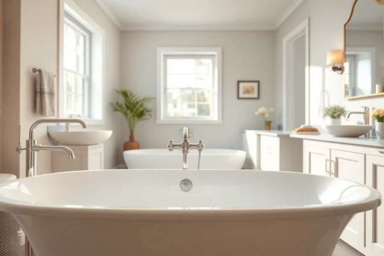Transform your space with a visually appealing bathroom remodeling service featuring a modern design.