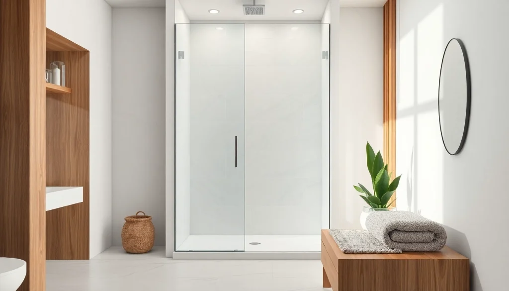 Installer une paroi de douche moderne dans une salle de bain élégante avec des finitions soignées.