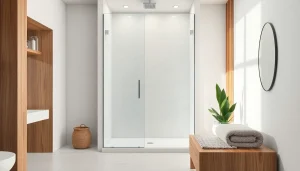 Installer une paroi de douche moderne dans une salle de bain élégante avec des finitions soignées.