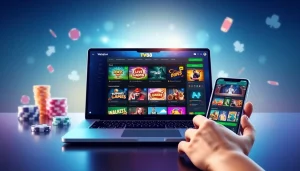 Engaging interface of TV88 online gaming platform displaying live casino and traditional games.