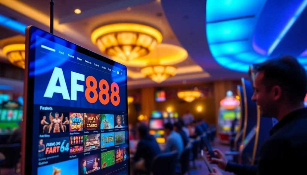 Engaging AF88 online gambling experience with modern interface and games.