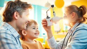 Our Children's Vision eye care examination highlights the importance of pediatric eye health.