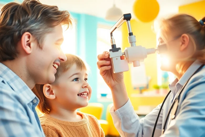 Our Children's Vision eye care examination highlights the importance of pediatric eye health.