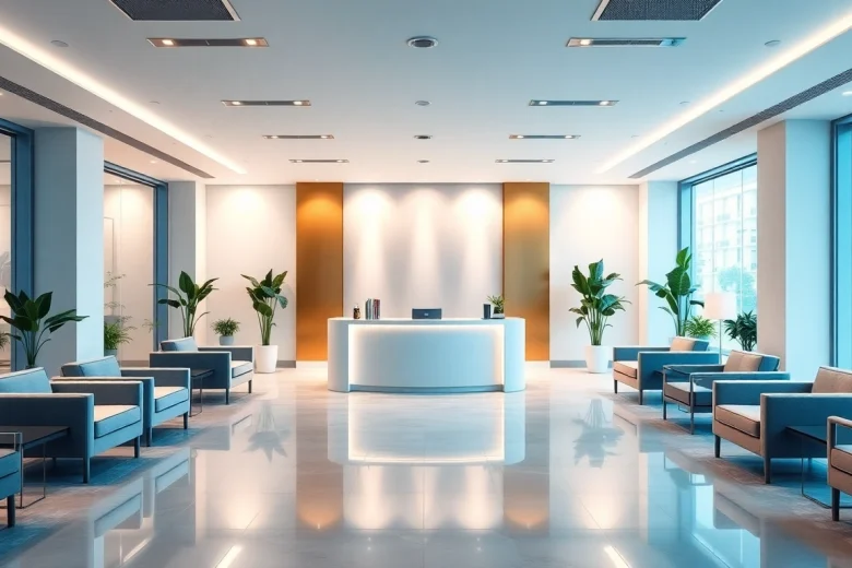 Experience JBO's services in a modern, inviting rental office environment.