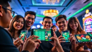 Experience the innovative online gaming environment of XX88 with diverse players enjoying various games on modern devices.