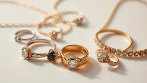 Jewelry Photographer in Milan showcasing elegant rings and necklaces