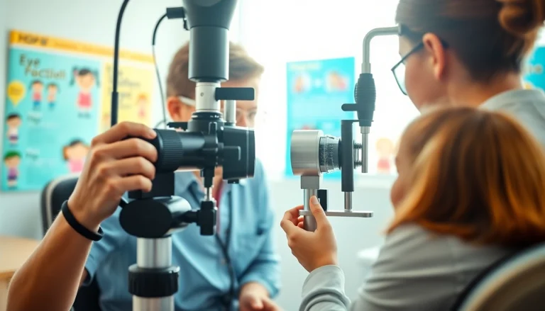 Assessing Our Children's Vision through a detailed eye examination setting