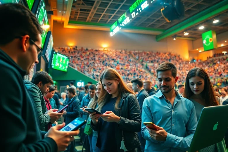 Engaging scene showcasing the best sports betting sites in India with vibrant sports paraphernalia and diverse participants.