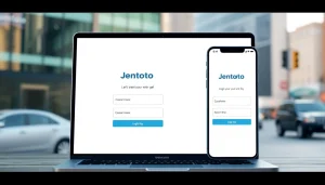 Masuk ke Jentoto login dengan antarmuka digital yang elegan dan profesional.