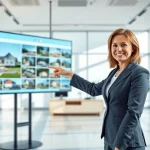 Navigate your real estate opportunities with a friendly agent in a bright office.