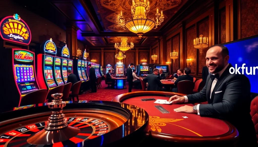 Experience the excitement of gambling at okfun.com with vibrant casino activities.