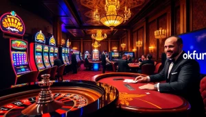 Experience the excitement of gambling at okfun.com with vibrant casino activities.