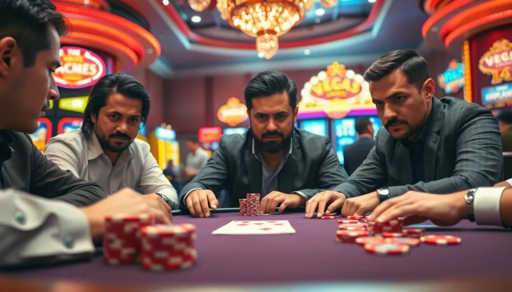 Watch professional players engaged in strategic games at https://mm88.vegas/ high-stakes poker table.