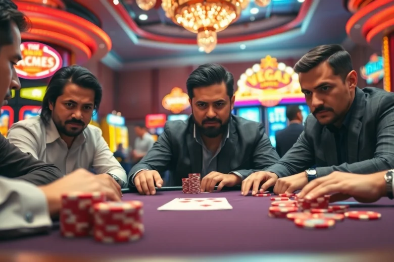 Watch professional players engaged in strategic games at https://mm88.vegas/ high-stakes poker table.