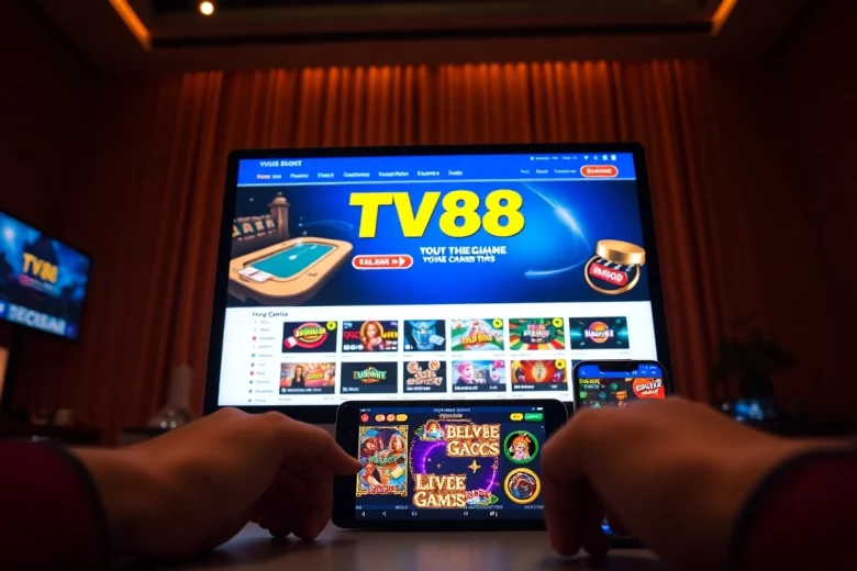 Experience the user-friendly interface of TV88 for secure online gambling.