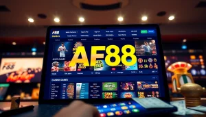 AF88 online betting platform interface showcasing diverse betting options and user-friendly design.