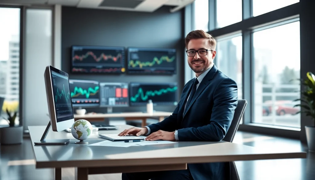 Beratung und Strategie bei https://zukunftkapital.de in einem modernen Büro mit Expertenanalysen.