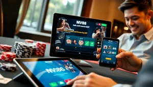 Experience MV88's secure online gaming with vibrant graphics and modern interfaces.