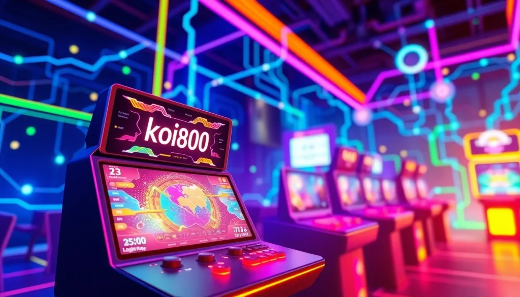 Masuk ke dalam pengalaman menarik permainan koi800 login game dengan antarmuka penuh warna.