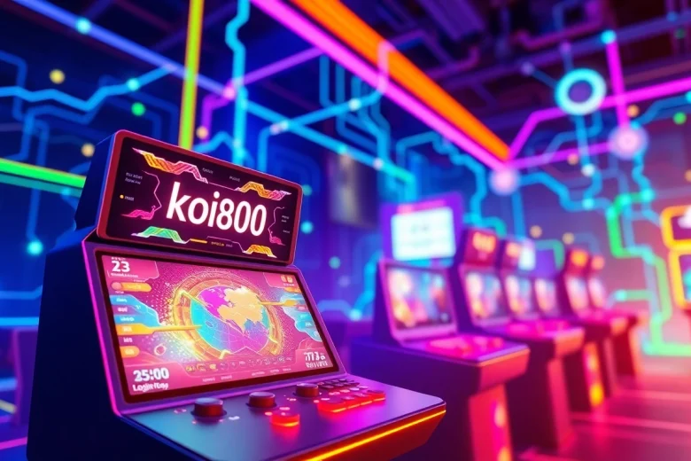 Masuk ke dalam pengalaman menarik permainan koi800 login game dengan antarmuka penuh warna.