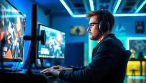 Masuk ke hakim4d login game dengan gamer yang fokus dan suasana gaming yang intens.