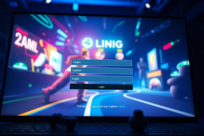Masukkan virus4d login slot pada layar login permainan modern yang cerah dan menarik.