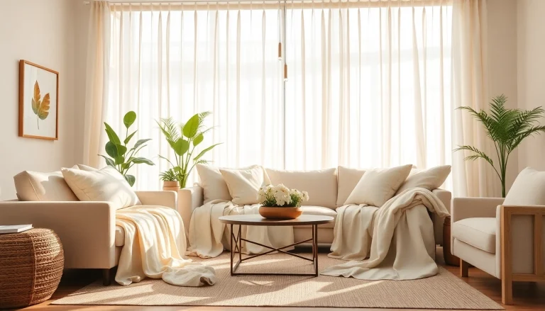 De veelzijdigheid van ongebleekt katoen in een warme en uitnodigende woonkamer.