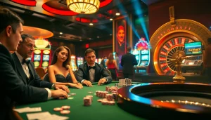 Experience the excitement of gambling at XX88 casino with vibrant poker tables and colorful chips in play.