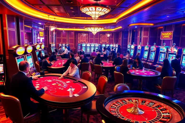 Experience the excitement of MM88 LINK with vibrant casino games and engaging gamblers.