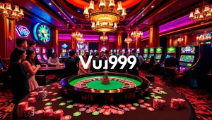 Engaging gamblers at Vua99 with vibrant casino excitement and betting action.