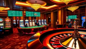 Engaging players strategize at a poker table in a luxurious online casino with link vào w88.