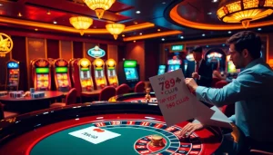 Engaging players at a roulette table showcasing strategies for winning tại 789club in a luxurious casino setting.