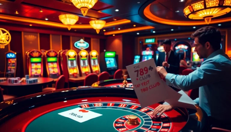 Engaging players at a roulette table showcasing strategies for winning tại 789club in a luxurious casino setting.
