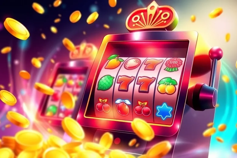 หมุนกับ 918kiss slot ที่มีสีสันสดใสและเหรียญมากมาย