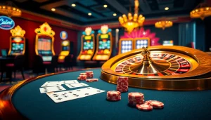 Experience excitement at https://www.6l777.vip/ with luxury casino vibes featuring poker chips and roulette wheel.