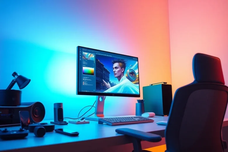 Engaging workspace showcasing Nano Banana Pro's innovative interface and digital art creation.