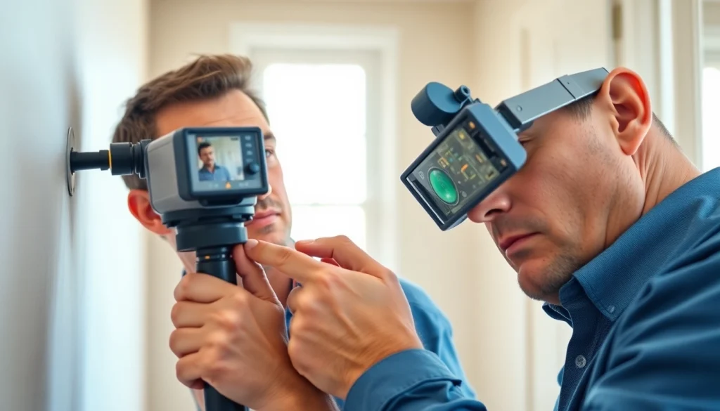 Performing Leak Detection with advanced tools in a residential setting for optimal results.