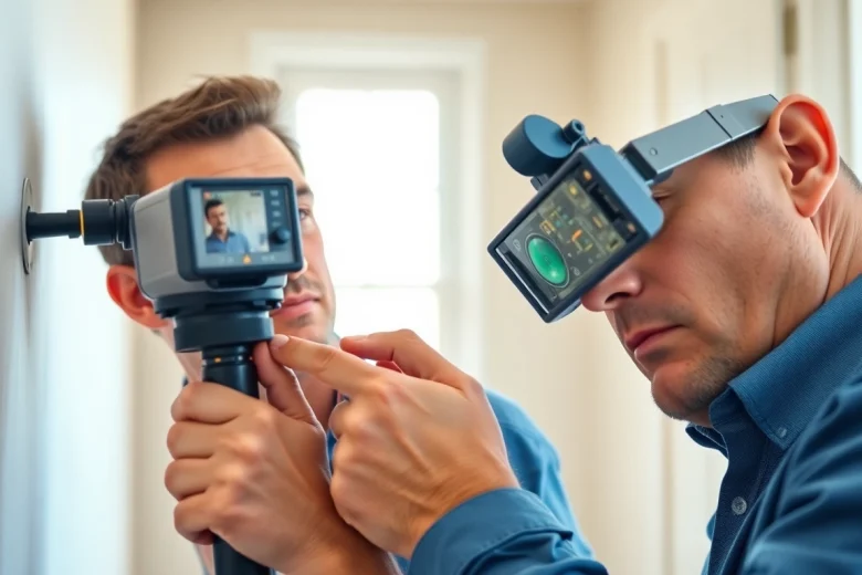 Performing Leak Detection with advanced tools in a residential setting for optimal results.