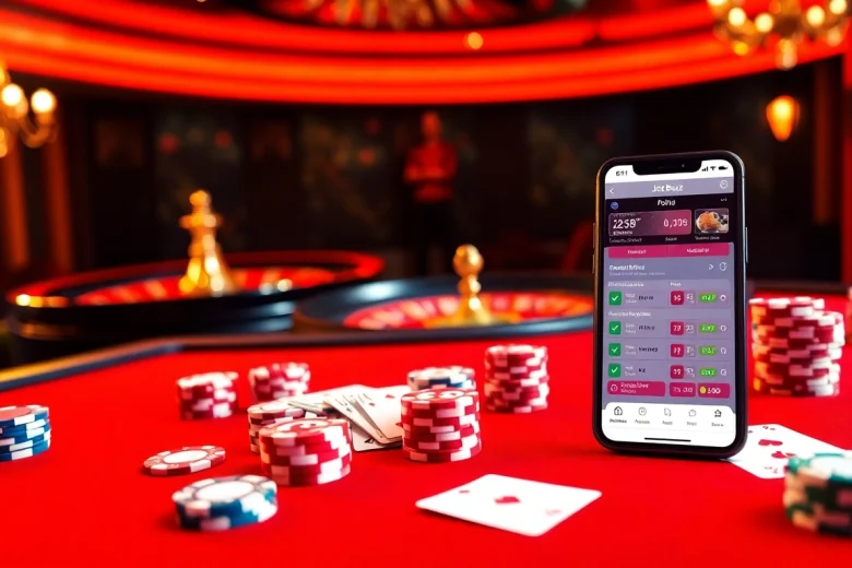 Experience the thrill of Jeet Buzz with an engaging online casino scene featuring vibrant betting elements.