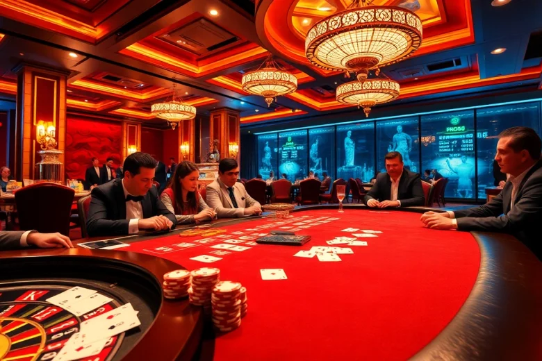 Join the excitement at https://www.qq8886.com/ with a luxurious poker table, vibrant casino visuals, and engaging gameplay.