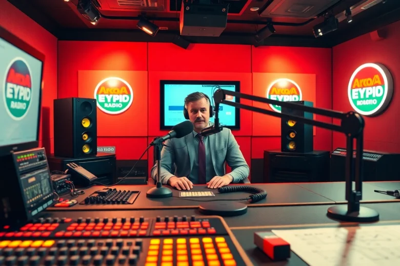 Listen to live broadcasts and updates from hometownstation.com, capturing the vibrant radio atmosphere.