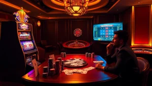 Experience thrilling gameplay with https://www.slots899.com/ showcasing vibrant slots, poker chips, and an exciting casino ambiance.