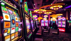 Menyenangkan bermain slot depo 1k dengan mesin slot berkilau dan atmosfer kasino yang energik.