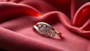 Palladium jewelry gleaming on a plush velvet background in a dramatic lighting setting.